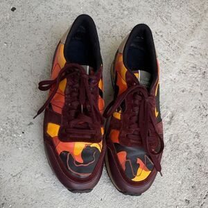 Valentino rock runner orange sneakers